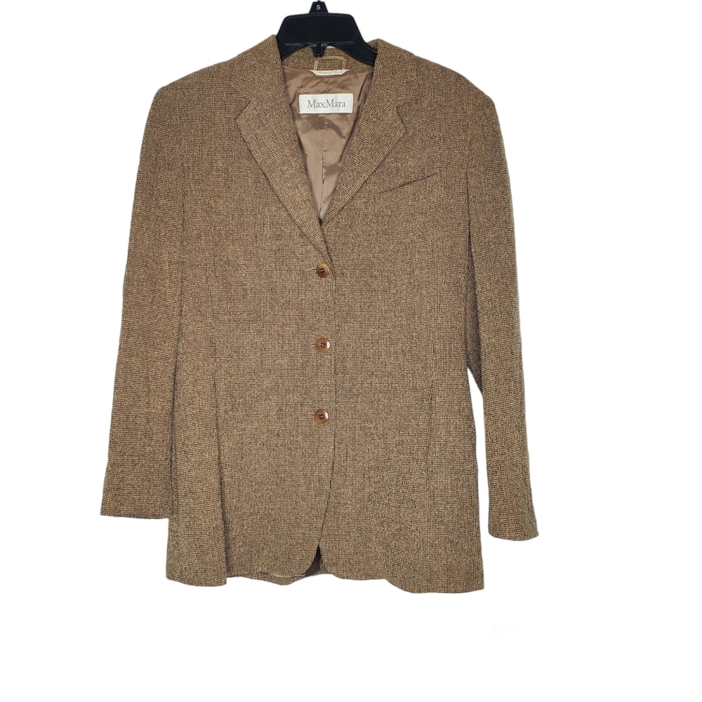 MaxMara Italian Wool Brown Blazer
